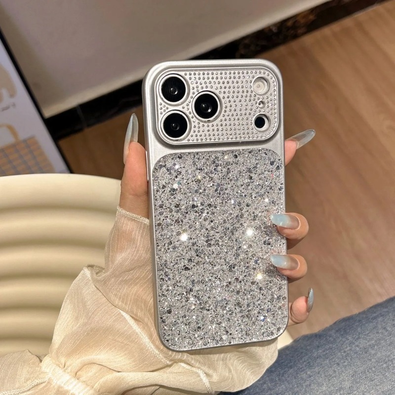 Tablet Accessories Aesthetic - Glitter Diamond Camera Lens Large Window