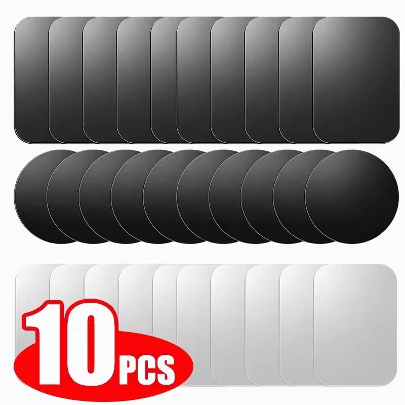 Car Accessories Tablet Holder - 5/10pcs Magnetic Metal Plate Disk Car