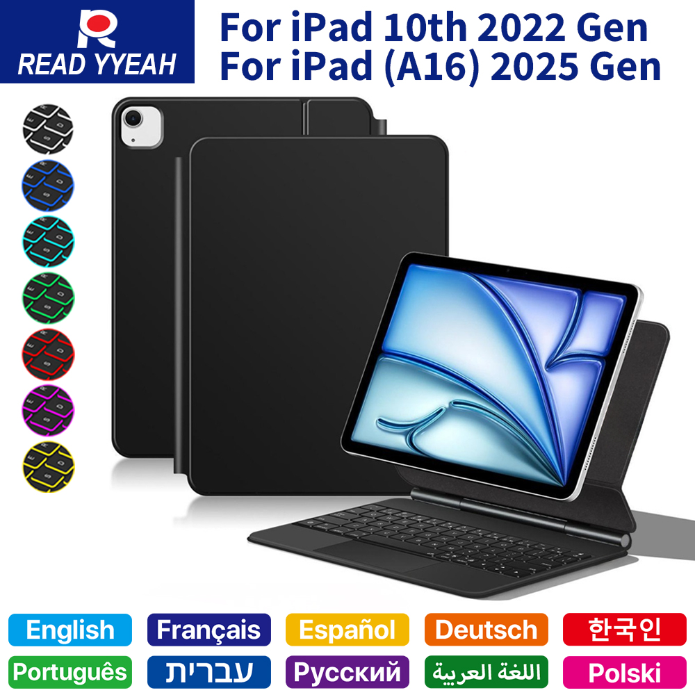 Tablet Keyboard Case - 2026 Magic Keyboard with Bluetooth for