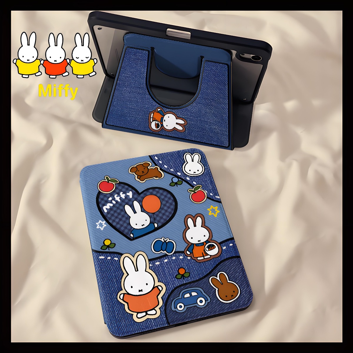 Tablet Accessories Case - Kawaii Miffy Rabbit Tablet Case Balloon