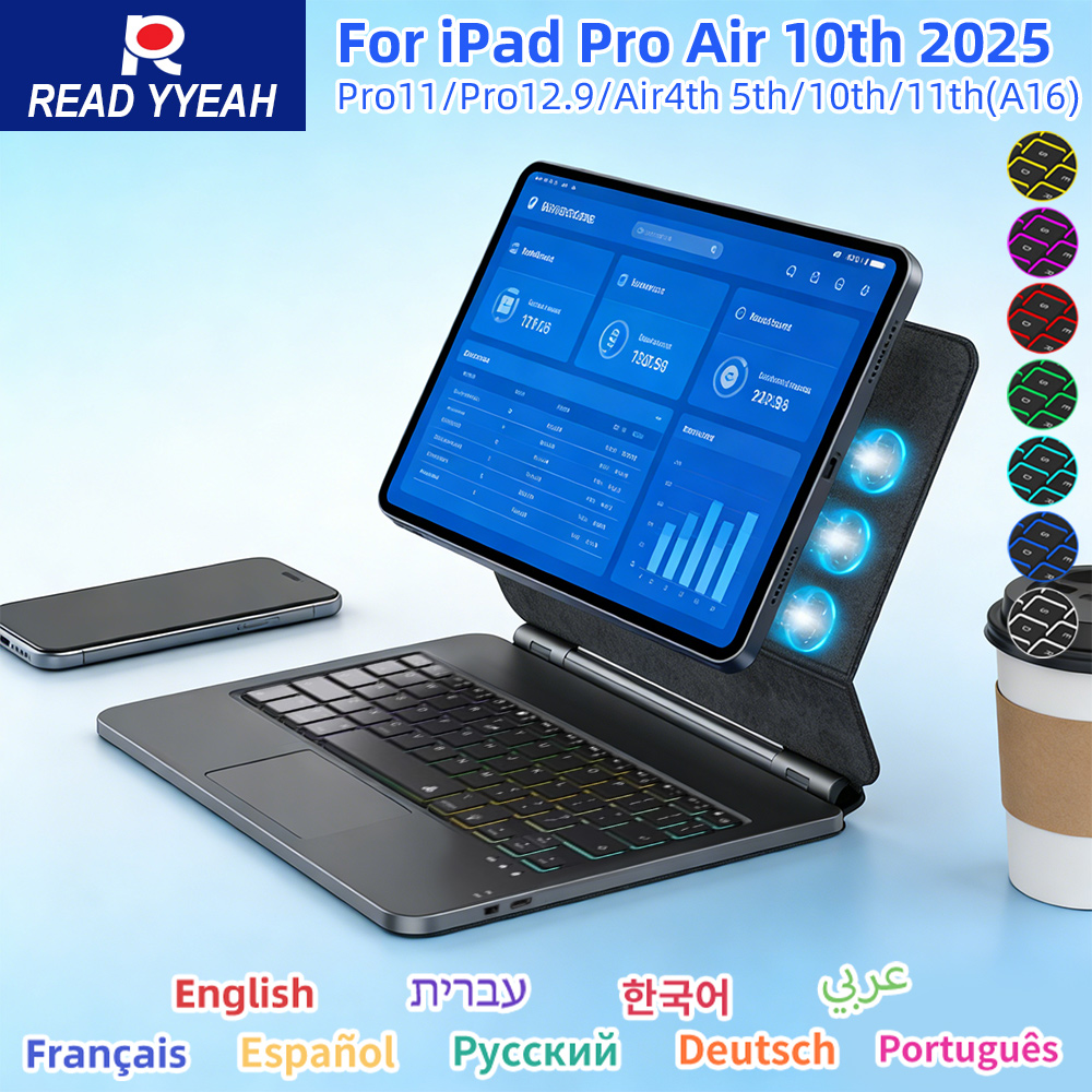 Tablet Keyboard Case - Magic Keyboard With Touch Panel For