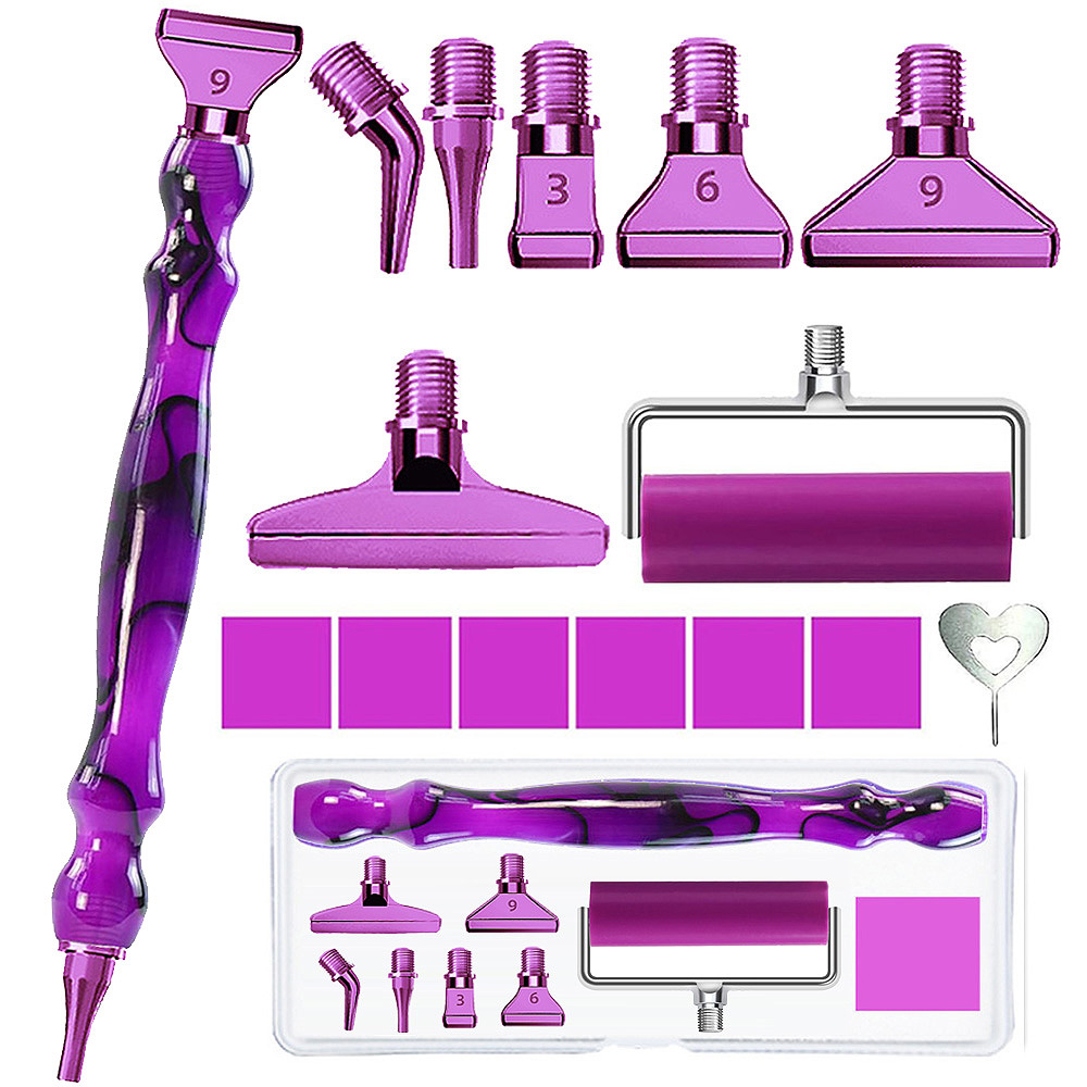 Case With Pencil Holder - Diamond painting pen accessory tool set,