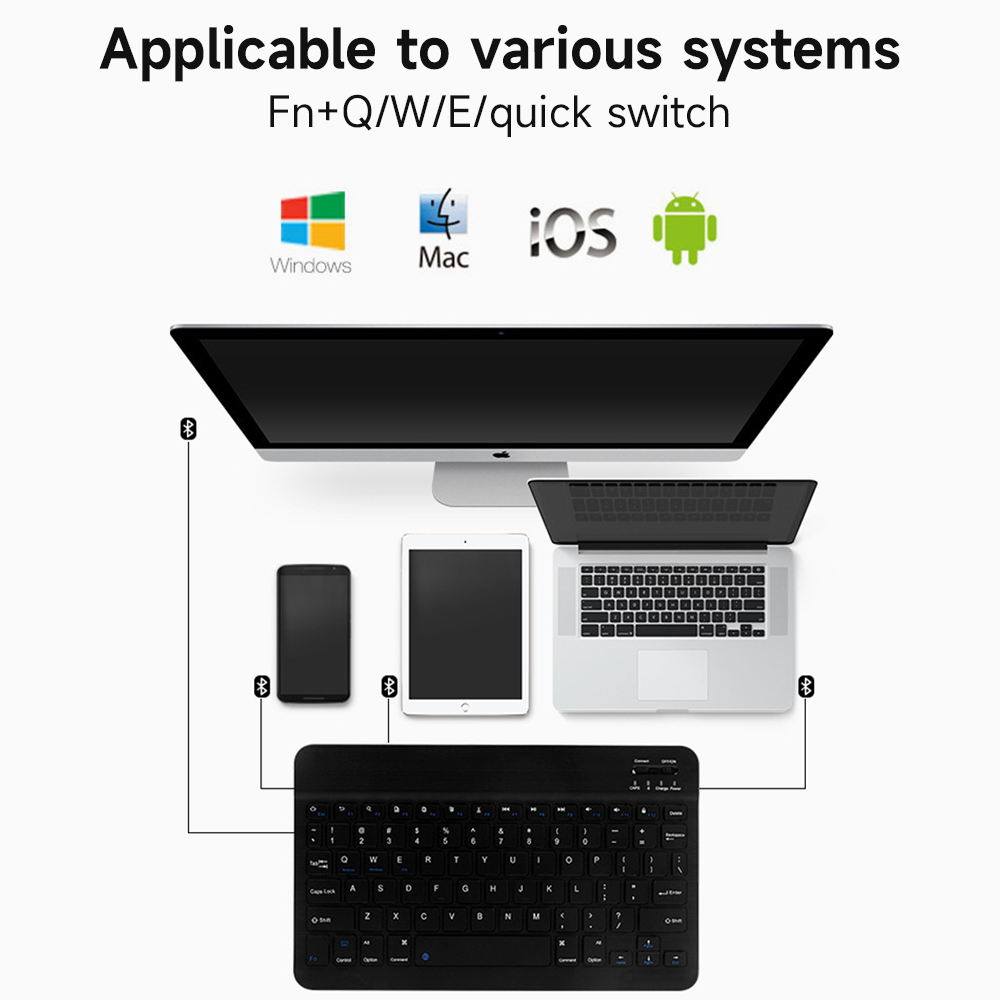 Bluetooth Keyboard for IOS And - Tablet Ipad Accessories 评论和价格