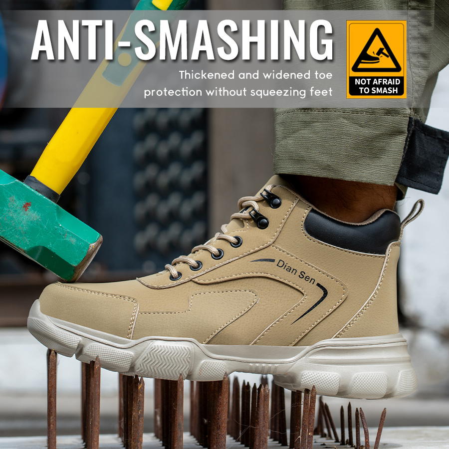 Mens Work Boots Steel Toe Shoe - Tablet Accessories Aesthetic 评论和价格