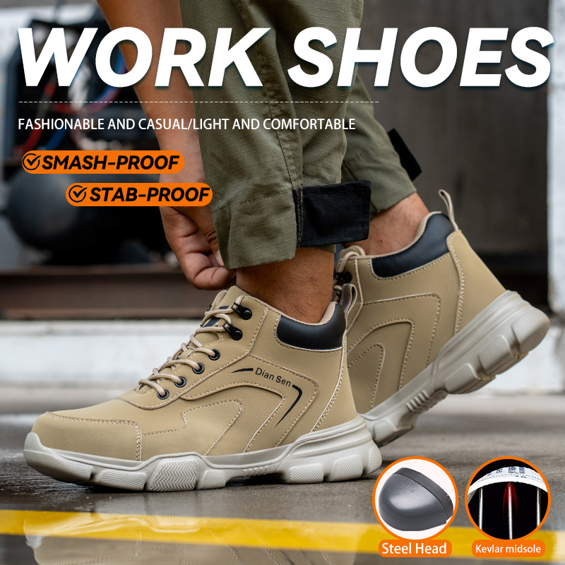 Mens Work Boots Steel Toe Shoe - Tablet Accessories Aesthetic 评论和价格