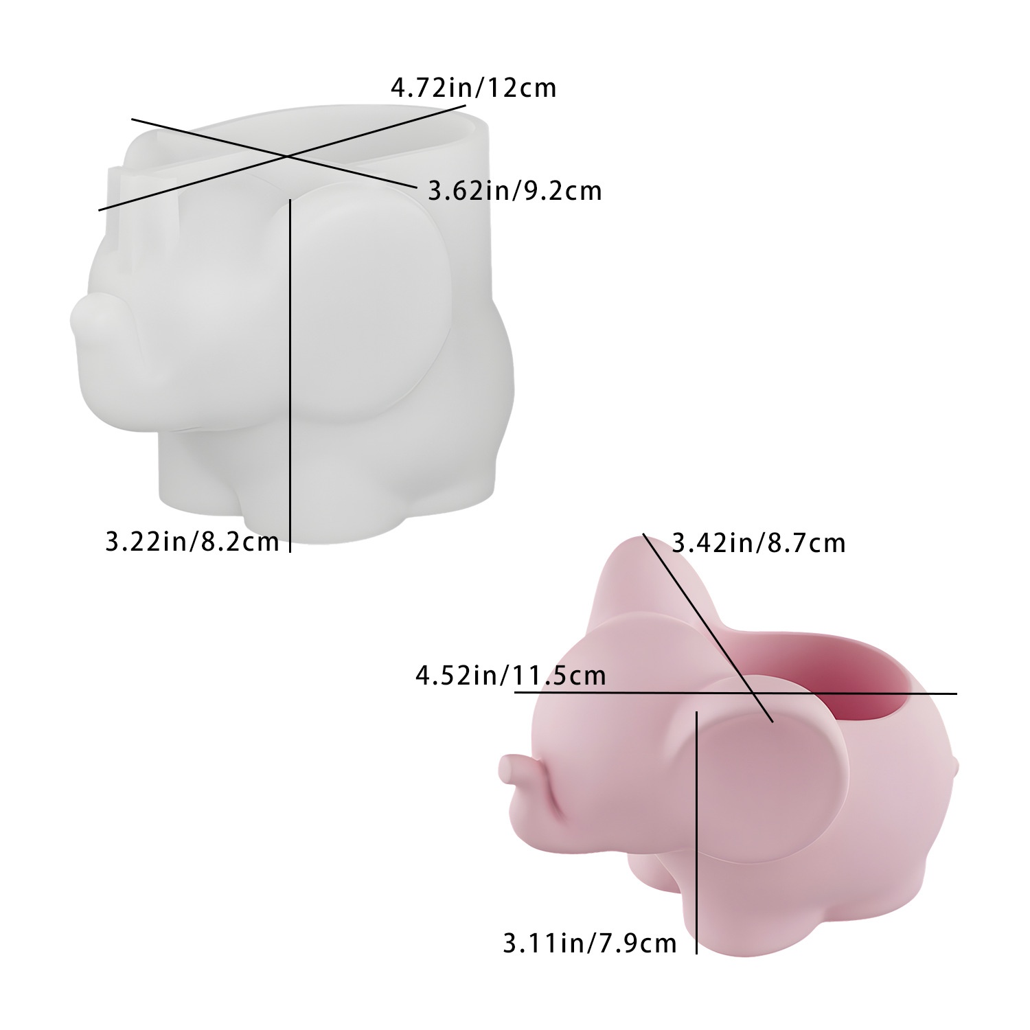 DIY Elephant Storage Cup Resin - Case With Pencil Holder 评论和价格