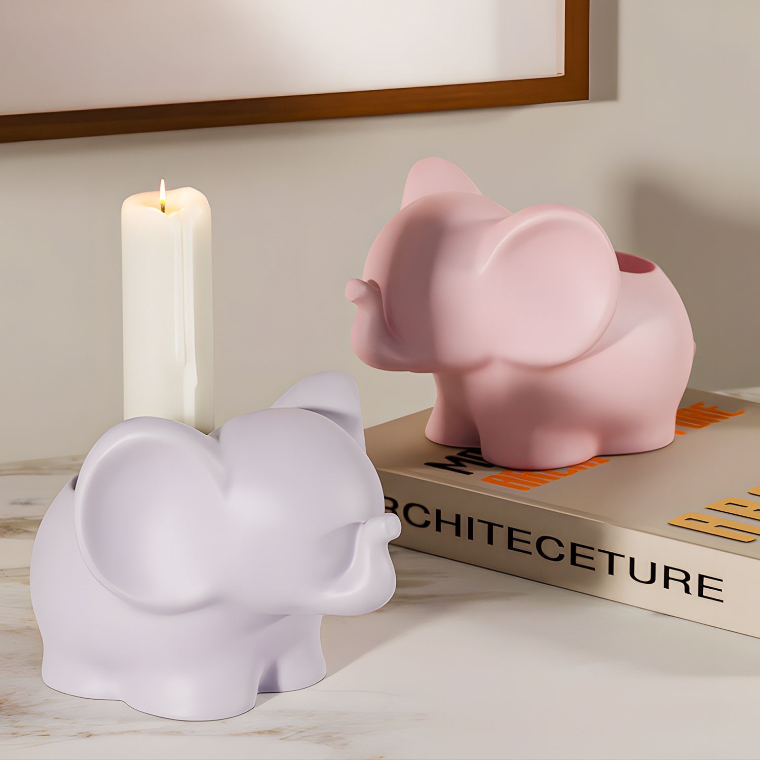 DIY Elephant Storage Cup Resin - Case With Pencil Holder 评论和价格