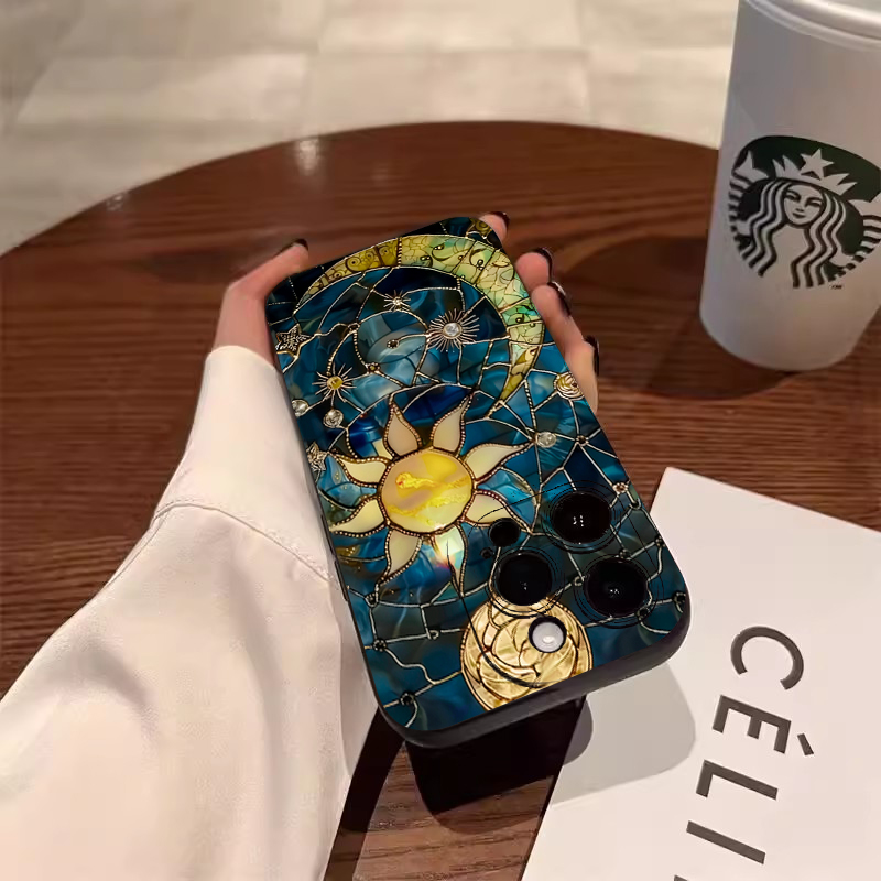 Aesthetic Sun Moon Print Phone - Tablet Accessories Aesthetic 评论和价格