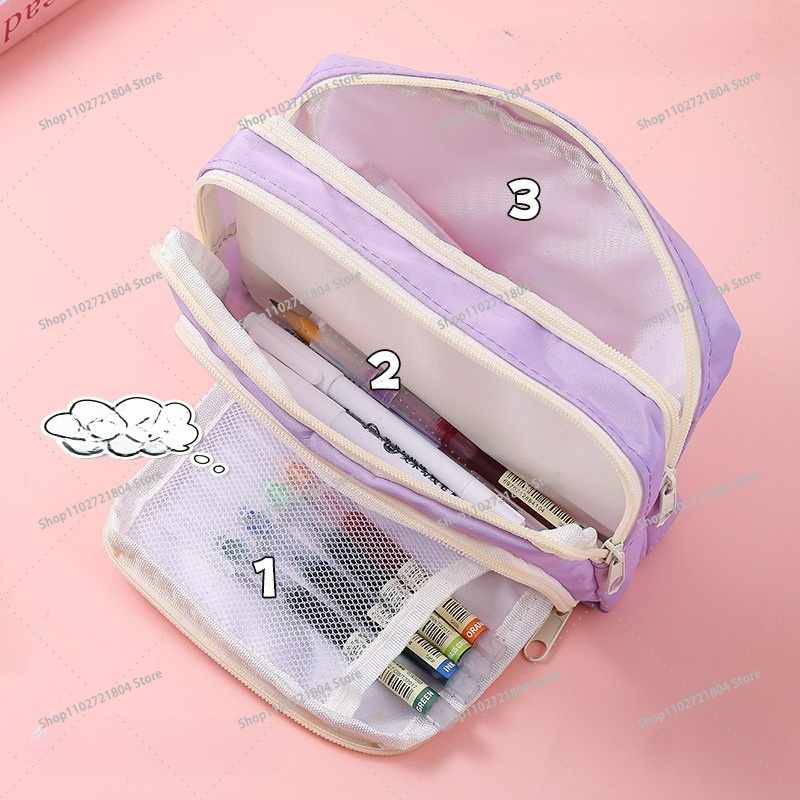BlackPink Large Capacity Canva - Case With Pencil Holder 评论和价格
