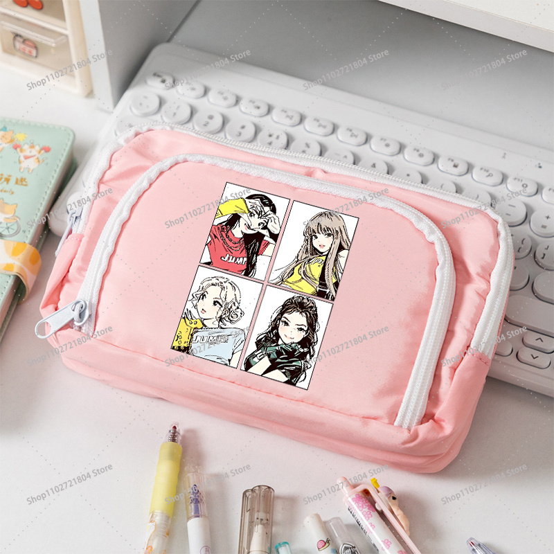 BlackPink Large Capacity Canva - Case With Pencil Holder 评论和价格