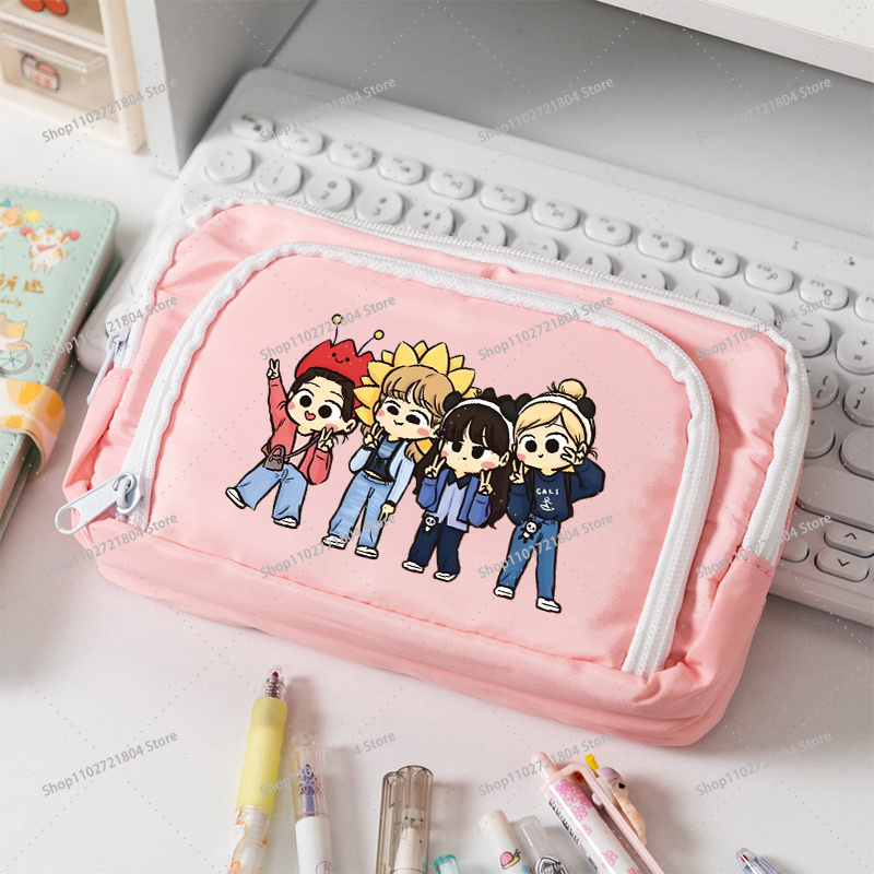 BlackPink Large Capacity Canva - Case With Pencil Holder 评论和价格