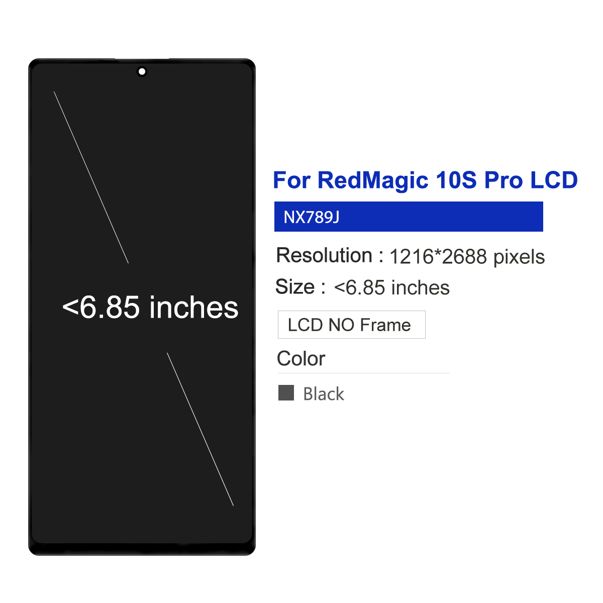 Display for ZTE nubia Z70 Ultr - Redmagic Tablet Accessories 评论和价格