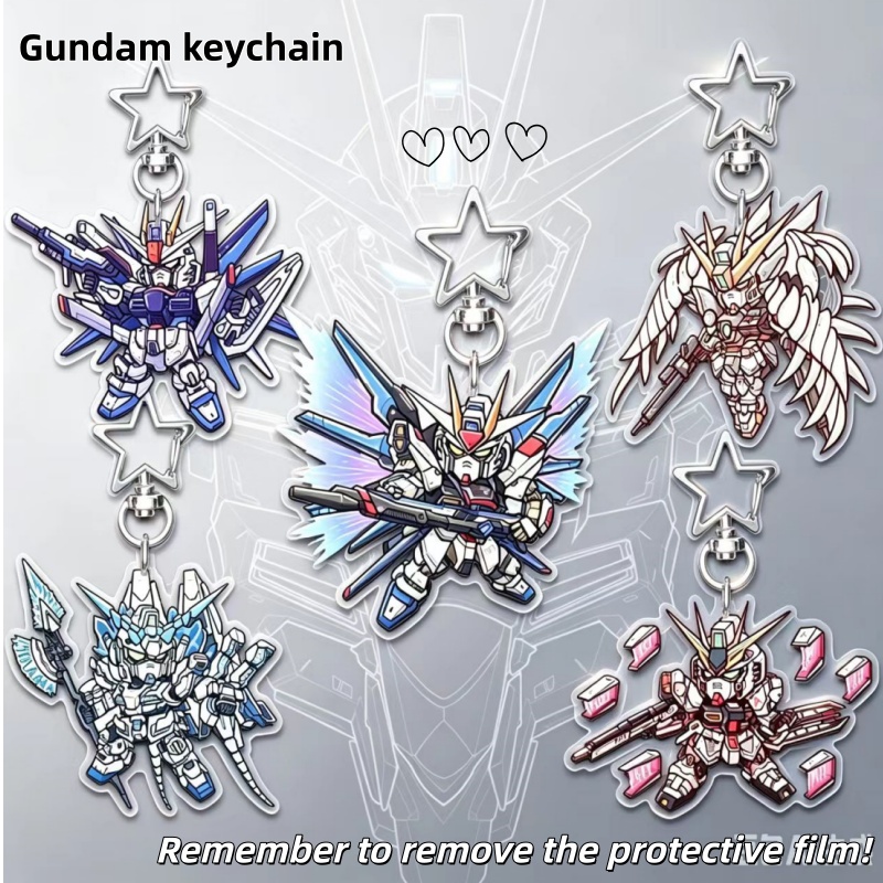 Gundam Series Flat Acrylic Key - Case With Pencil Holder 评论和价格