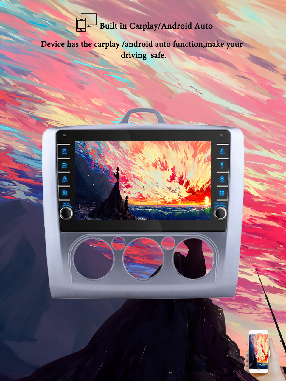 8G+128G Android 14 For Ford Fo - Tablet Danish Mobile & Accessories 评论和价格