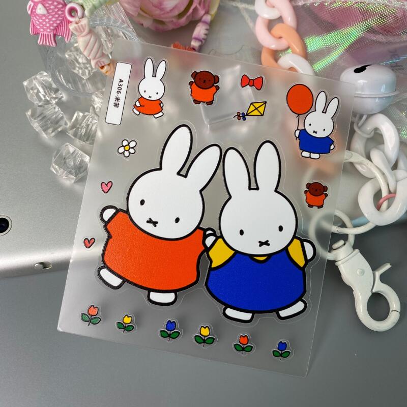 Cartoon Miffy 3D Stickers Cute - Tablet Accessories 3D Print 评论和价格